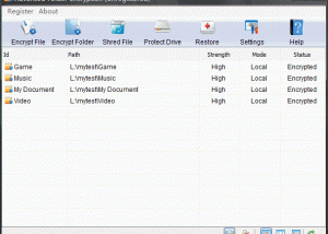 KakaSoft Advanced Folder Encryption screenshot