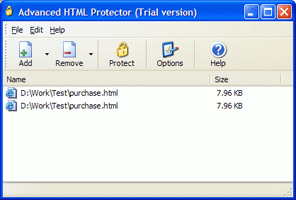 Advanced HTML Protector screenshot