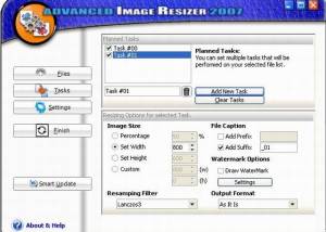 software - Advanced Image Resizer 2007 5.1.9 screenshot