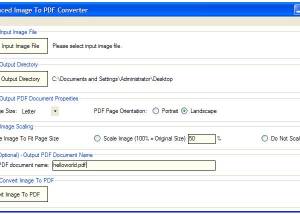 software - Advanced Image To PDF Converter 1.10 screenshot