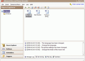 software - Advanced Key and Mouse Recorder 4.93 screenshot