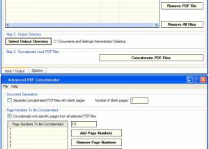 Advanced Pdf Concatenator screenshot