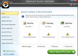 Full Advanced System Optimizer screenshot
