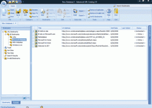 Advanced URL Catalog screenshot