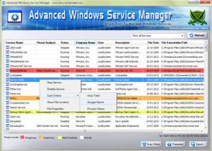 software - Advanced Win Service Manager 6.0 screenshot