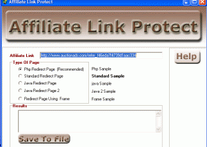 Affiliate Link Protect screenshot