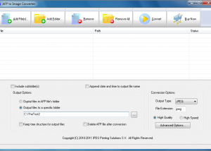 AFP to Image Converter screenshot
