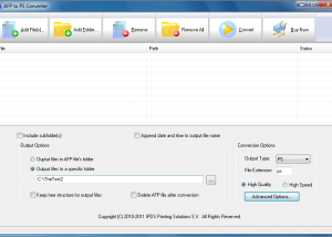 software - AFP to PS Converter 3.02 screenshot