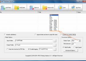 software - AFP Transform Server 3.02 screenshot