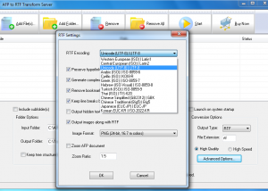 software - AFP2RTF Transform Server 3.02 screenshot