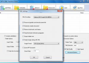 software - AFP2XML Transform Server 3.02 screenshot