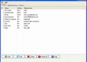 AgataSoft Clipboard Manager screenshot