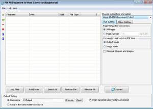 software - Ailt All Document to Word Converter 7.1 screenshot