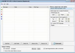 software - Ailt BMP JPG JPEG to Word Converter 7.1 screenshot