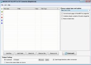 software - Ailt DOC RTF XLS PPT to TXT Converter 7.1 screenshot