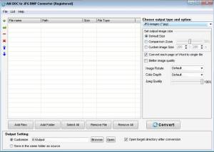 software - Ailt DOC to JPG BMP Converter 7.1 screenshot