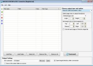 software - Ailt DOCX DOCM to DOC Converter 7.1 screenshot