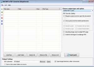 Ailt EMF to PDF Converter screenshot