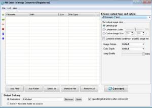 software - Ailt Excel to Image Converter 7.1 screenshot