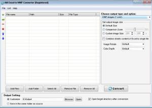 software - Ailt Excel to WMF Converter 7.1 screenshot