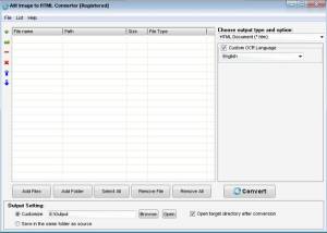 software - Ailt Image to HTML Converter 7.1 screenshot