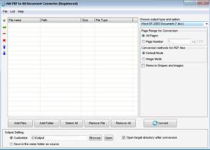 software - Ailt PDF to All Document Converter 7.1 screenshot