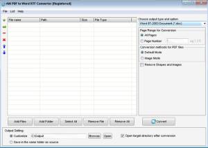 software - Ailt PDF to Word RTF Converter 7.1 screenshot