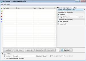 software - Ailt PDF to XLS Converter 7.1 screenshot