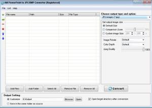 Ailt PowerPoint to JPG BMP Converter screenshot