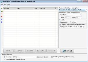 software - Ailt Text TXT to PowerPoint Converter 7.1 screenshot