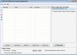 software - Ailt XLSX XLSM to XLS Converter 7.1 screenshot