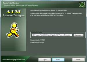 software - AIMPasswordDecryptor 5.0 screenshot