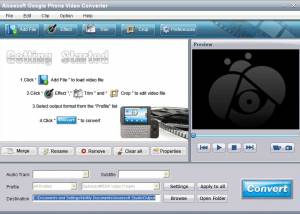 Aiseesoft Google Phone Video Converter screenshot