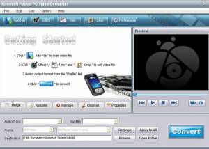 Aiseesoft Pocket PC Video Converter screenshot