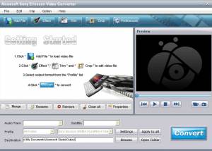 Aiseesoft Sony Ericsson Video Converter screenshot