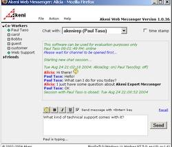 Akeni Web Chat for enterprise im lan screenshot