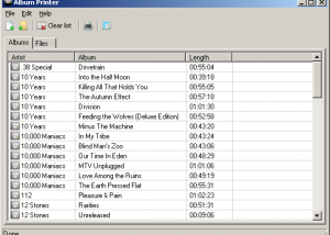 Full Album Printer screenshot