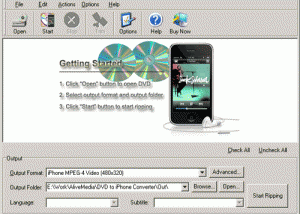 software - Alive DVD to iPhone Converter 1.0.2.8 screenshot