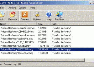 software - Alive Video to Flash Converter 1.5.0.2 screenshot
