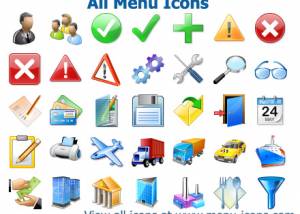 software - All Menu Icons 2013 screenshot