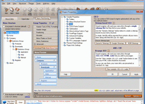 software - AllWebMenus SEO CSS Menu Addin 1.0.1 screenshot