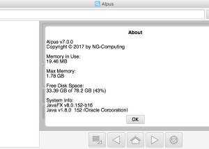 software - Alpus 11.2.9 screenshot