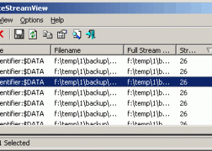 software - AlternateStreamView 1.58 screenshot