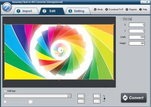 software - Amazing Flash to AVI Converter 2.8 screenshot