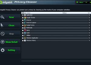 Amigabit Privacy Cleaner screenshot