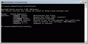 software - AnalogX Sarch 1.04 screenshot