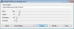 software - AnalogX SayIt 2.04 screenshot