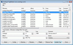 software - AnalogX TagMaster 1.04 screenshot