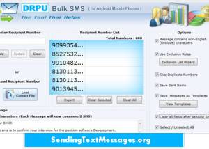 software - Android Bulk SMS Software 10.0.1.2 screenshot