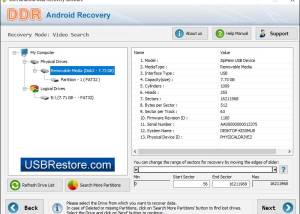 Android Data Restore screenshot